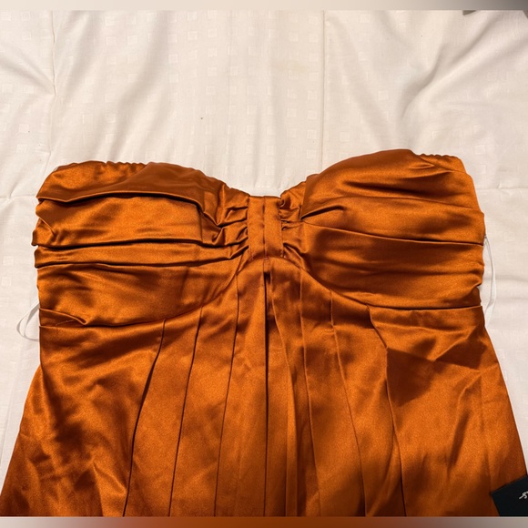 Lulu's Strapless Rust Dress - Picture 6 of 6